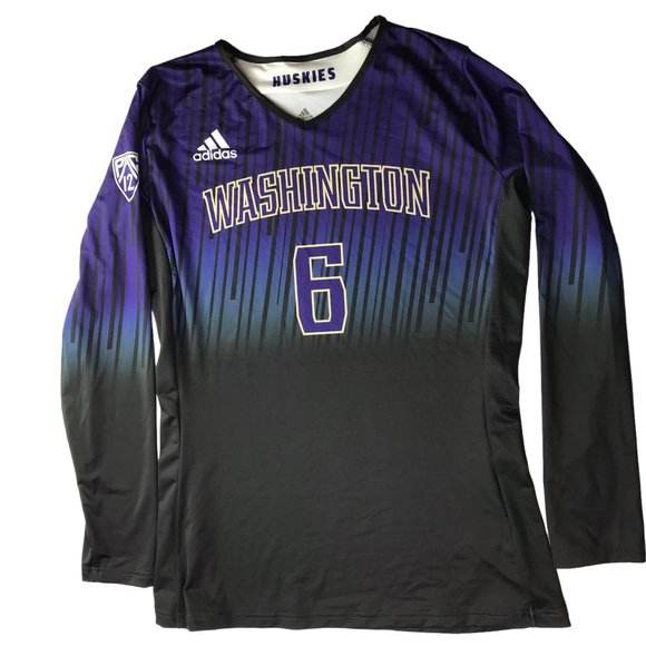adidas Tops Adidas Volleyball Jersey University Of Washington Uw